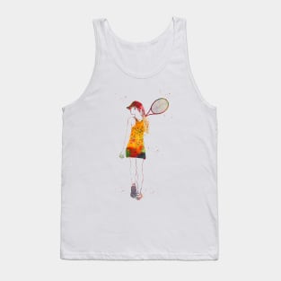 Tennis Player Girl Tank Top